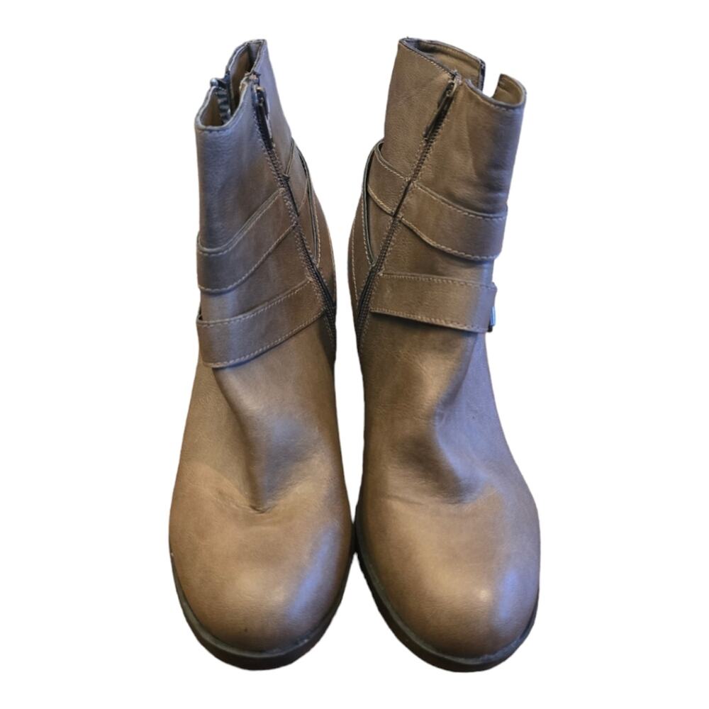 Style& Co Fortunata Brown Heeled Boots Booties Size‎ 9